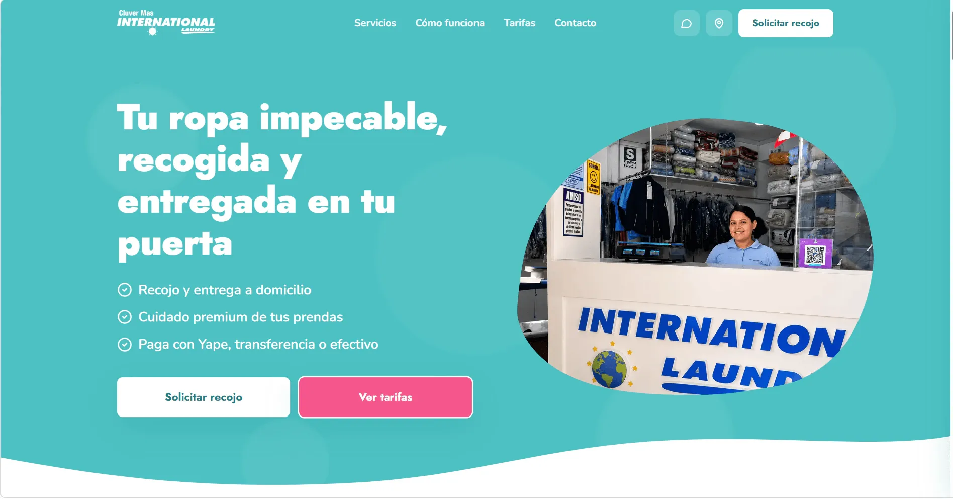 Sitio web de International Laundry